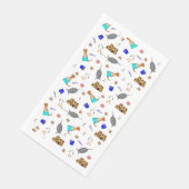 Oliver de Otter Zomer Strand vakantie patroon Servet (Hoek)