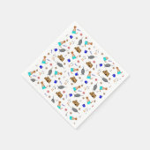 Oliver de Otter Zomer Strand vakantie patroon Servet (Hoek)