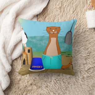 Oliver De Otter's Strandvakantie Kussen