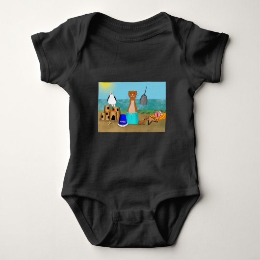 Oliver De Otter's Strandvakantie Romper (Voorkant)