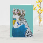 Oliver de parkiet kaart (Gele Bloem)