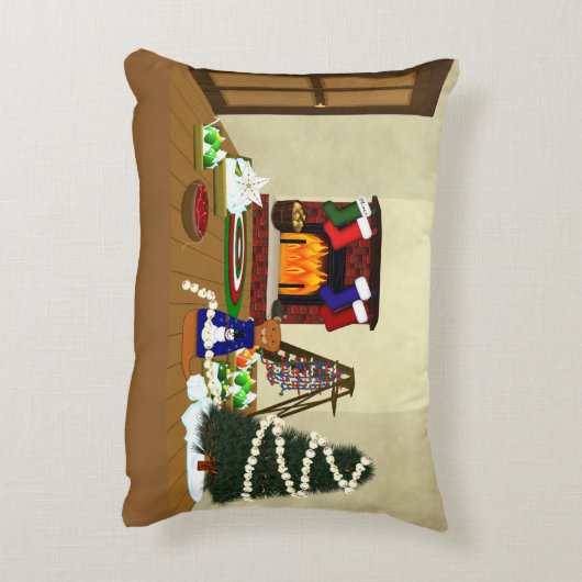 Oliver Decorates voor Kerstmis Accent Kussen (Achterkant (Verticaal))