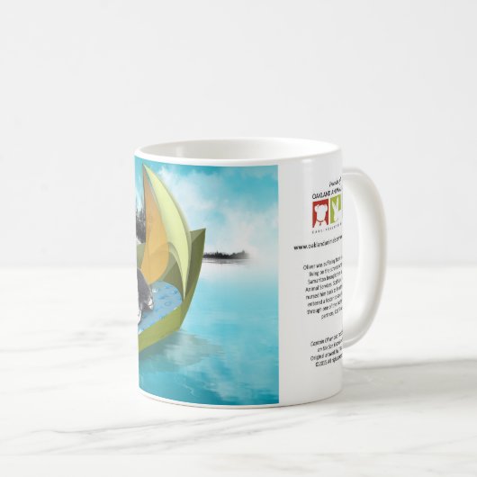 Oliver en de SS OAS (Cat in boot mok) Koffiemok (Voorkant rechts)