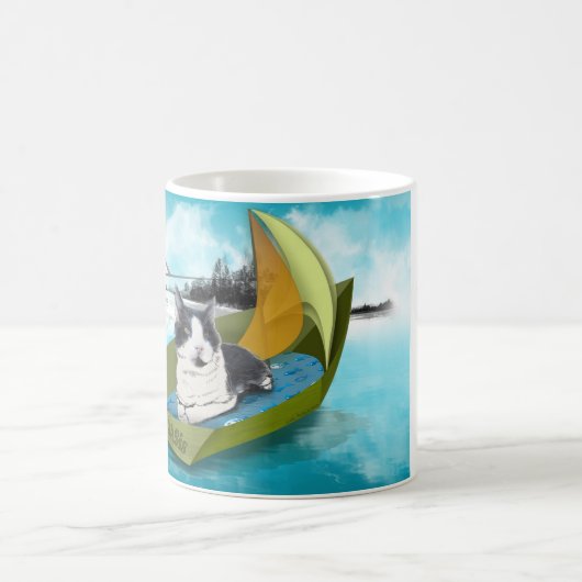 Oliver en de SS OAS (Cat in boot mok) Koffiemok (Center)