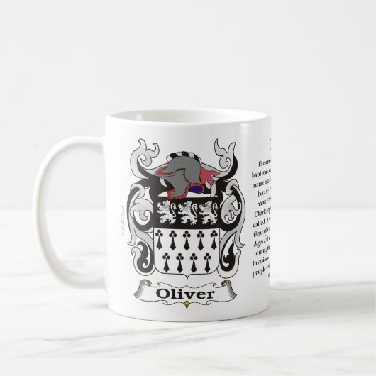 Oliver Family Coat of Arms Mok (Links)