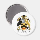 Oliver Family Crest Magneet (Voorkant / Achterkant)