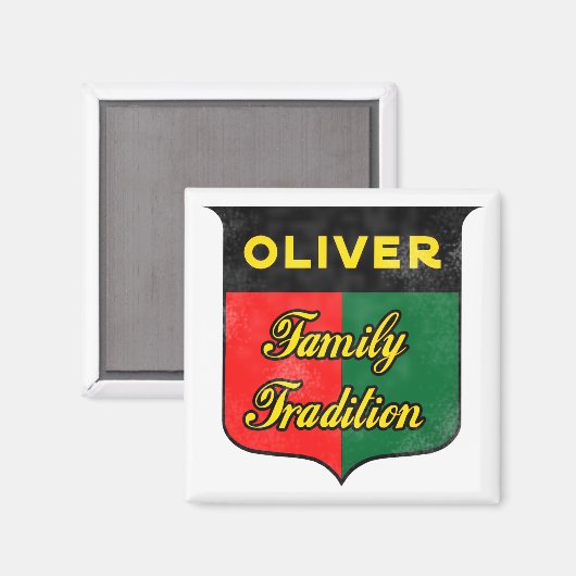 Oliver Family Tradition Magnet (Voorkant / Achterkant)