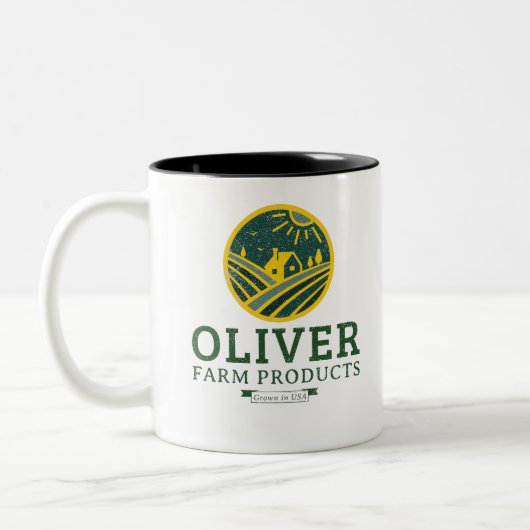 Oliver Farming Tweekleurige Koffiemok (Links)
