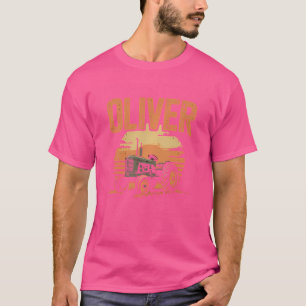 Oliver gepersonaliseerde naamplaat Tractor voor Ol T-shirt