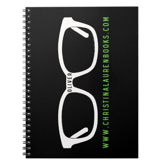 Oliver Glasses Spiral Notebook Notitieboek (Voorkant)