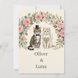 Oliver & Luna Bruiloft - Kattenkoppel Kaart