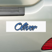 Oliver Name blue Aufkleber Sticker Autoaufkleber (Op auto)
