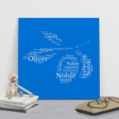 Oliver Name Cloud  Poster