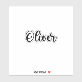 Oliver Name - handgeschreven kalligrafie Sticker