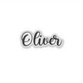 Oliver Name - handgeschreven kalligrafie Sticker (Voorkant)