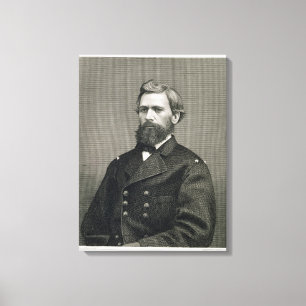 Oliver Otis Howard (1830-1909), gegraveerd door Ro Canvas Afdruk