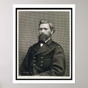 Oliver Otis Howard (1830-1909), gegraveerd door Ro Poster