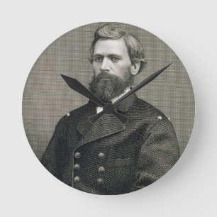 Oliver Otis Howard (1830-1909), gegraveerd door Ro Ronde Klok