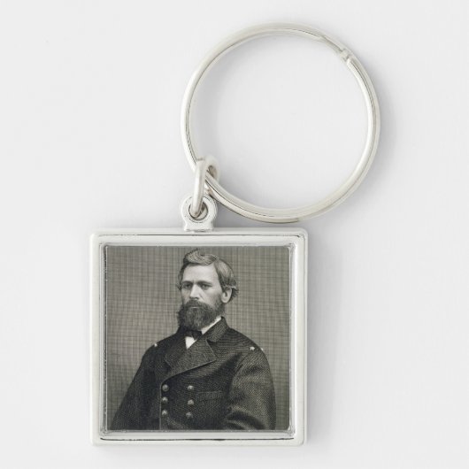 Oliver Otis Howard (1830-1909), gegraveerd door Ro Sleutelhanger (Voorkant)