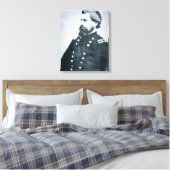 Oliver Otis Howard (foto) Canvas Afdruk (Insitu (Slaapkamer))