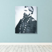 Oliver Otis Howard (foto) Canvas Afdruk (Insitu (Houten vloer))