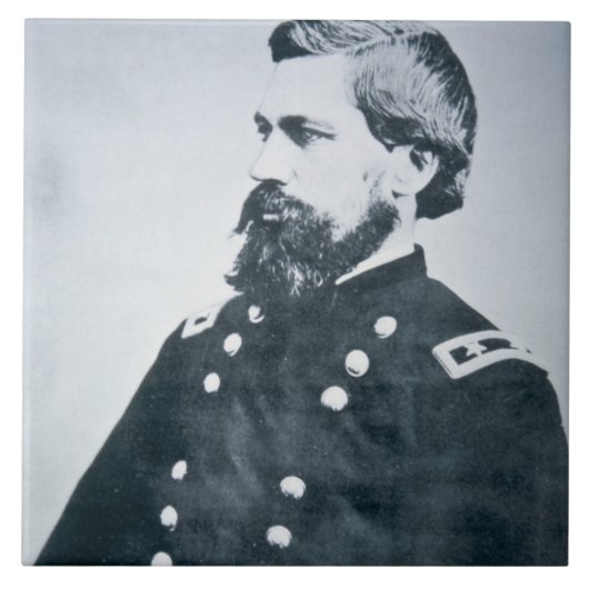 Oliver Otis Howard (foto) Tegeltje (Voorkant)