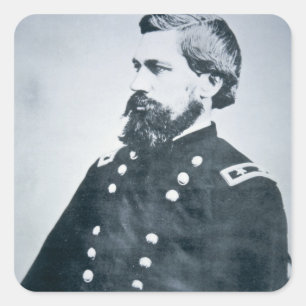 Oliver Otis Howard (foto) Vierkante Sticker