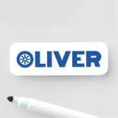 Oliver Petrol Head Naamplaatje (In situ)