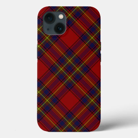 Oliver tartan red yellow blue plaid Case-Mate iPhone case (Achterkant)