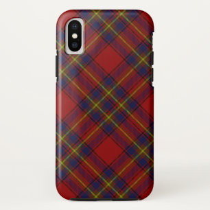 Oliver tartan red yellow blue plaid iPhone x hoesje
