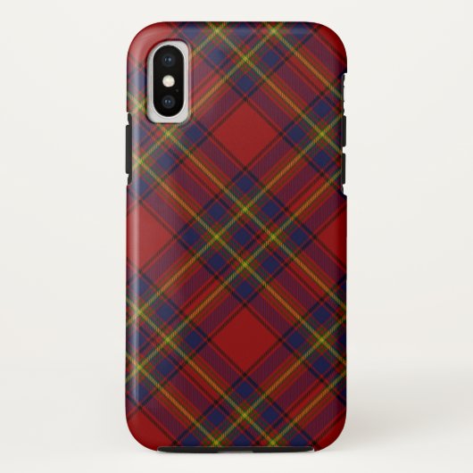 Oliver tartan red yellow blue plaid Case-Mate iPhone case (Achterkant)
