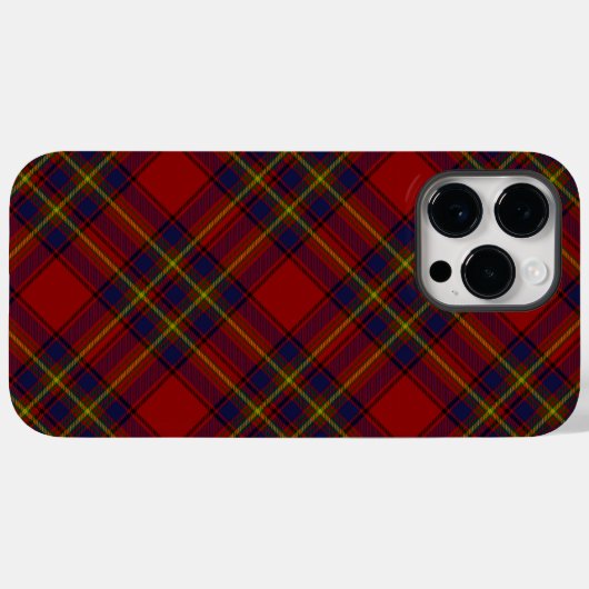 Oliver tartan red yellow blue plaid Case-Mate iPhone case (Achterkant (horizontaal))