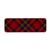 Oliver tartan red yellow blue plaid etiket (Voorkant)