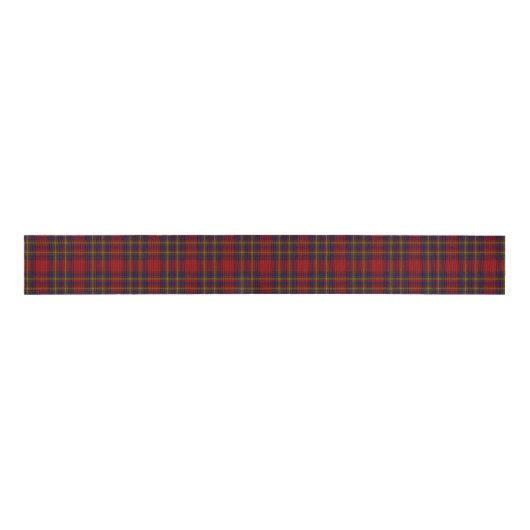 Oliver tartan red yellow blue plaid grosgrain lint (Voorkant)