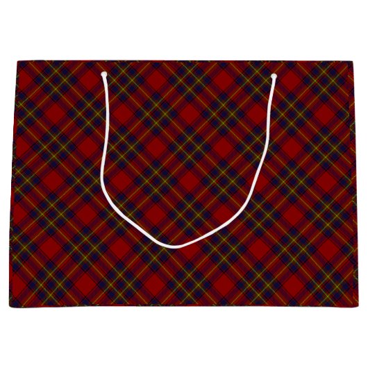 Oliver tartan red yellow blue plaid large cadeautasje (Voorkant)