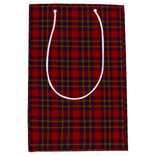 Oliver tartan red yellow blue plaid medium cadeauzakje (Voorkant)