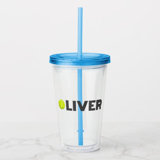 Oliver Tennis Acryl Drinkbeker (Voorkant)