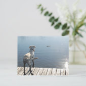 Oliver the Golden Lab Briefkaart (Staand voorkant)