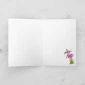 Oliver the hummungbird wenskaart kaart (Binnen)