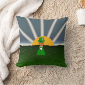 Oliver The Otter and Field of Shamrocks Throw Pill Kussen (Deken)