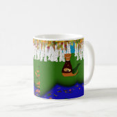 Oliver The Otter bij de rivier de Wolf Lake in het Koffiemok (Voorkant rechts)