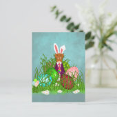 Oliver The Otter en de Great Easter Egg Briefkaart (Staand voorkant)