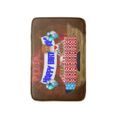 Oliver The Otter is 6 Years Old. Happy Birthday Badmat (Voorkant Verticaal)