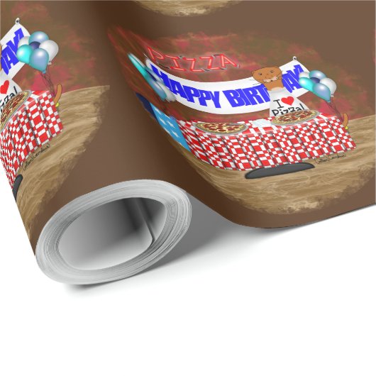 Oliver The Otter is 6 Years Old. Happy Birthday Cadeaupapier (Rol Hoek)