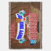 Oliver The Otter is 6 Years Old. Happy Birthday Deken (Voorkant Verticaal)