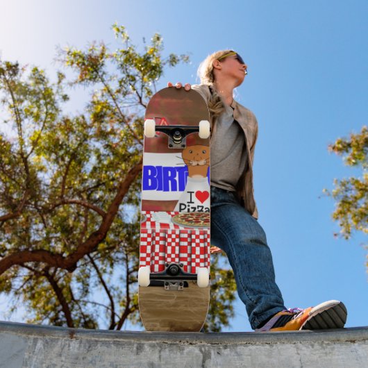 Oliver The Otter is 6 Years Old. Happy Birthday Persoonlijk Skateboard (Buiten 1)