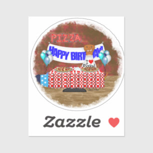 Oliver The Otter is 6 Years Old. Happy Birthday Sticker