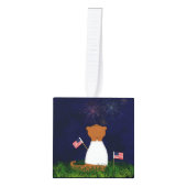 Oliver the Otter kijkt vuurwerk Decoratie (Voorkant)