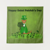 Oliver The Otter Picking Shamrocks - Saint Patrick Wandkleed (Voorkant)