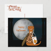 Oliver The Otter pozing in its Halloween Costume Briefkaart (Voorkant / Achterkant)